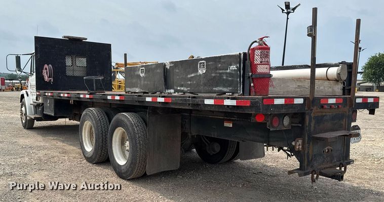 image for item EJ3744 2003 Freightliner FL80 flatbed truck