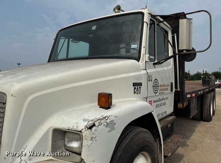 image for item EJ3744 2003 Freightliner FL80 flatbed truck