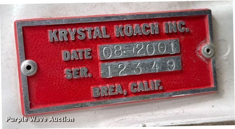 image for item EJ4495 2001 Lincoln Krystal limousine