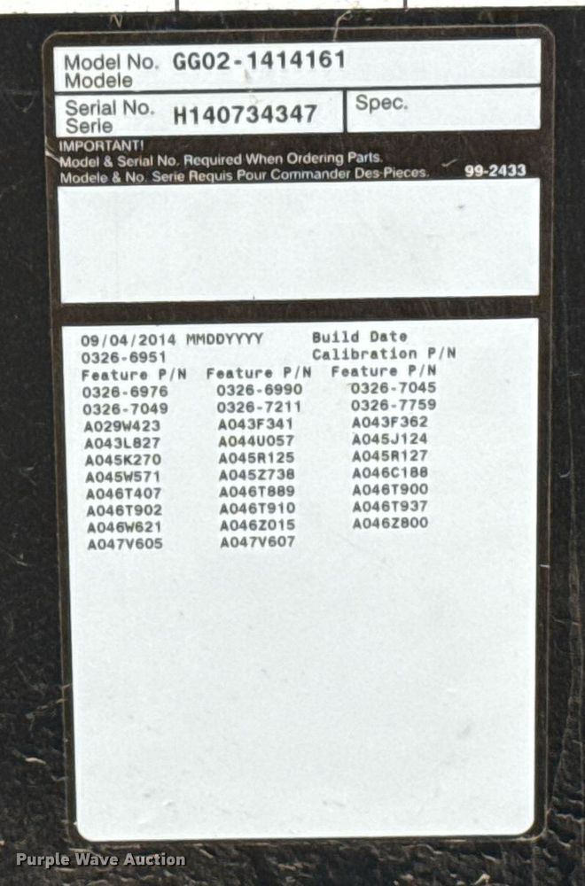 image for item EJ4559 2014 Cummins C36 N6 generator