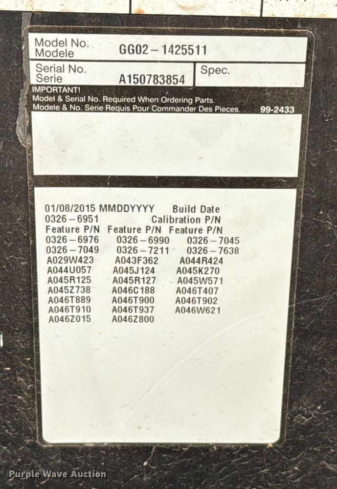 image for item EJ4563 2015 Cummins C25 N6 generator