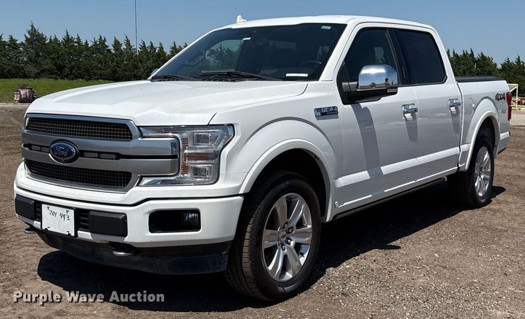 image for item EJ8807 2020 Ford F150 Platinum SuperCrew pickup truck