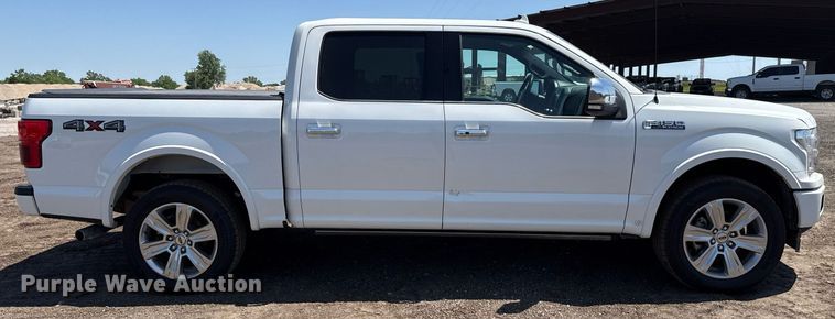 image for item EJ8807 2020 Ford F150 Platinum SuperCrew pickup truck