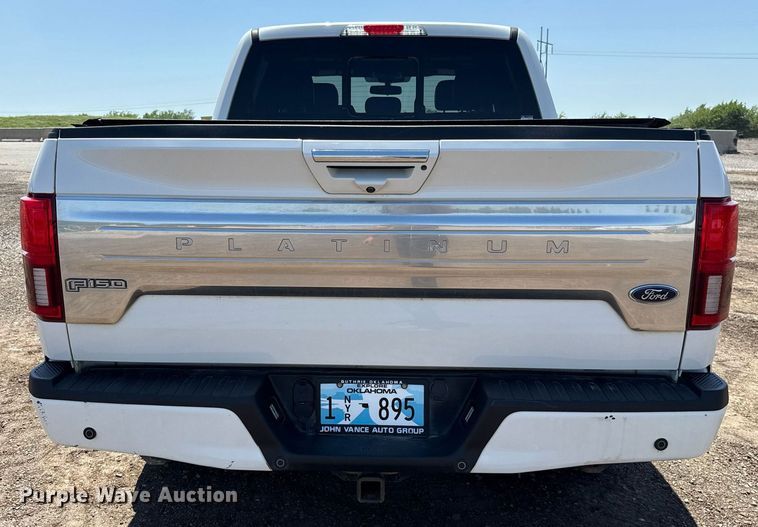 image for item EJ8807 2020 Ford F150 Platinum SuperCrew pickup truck