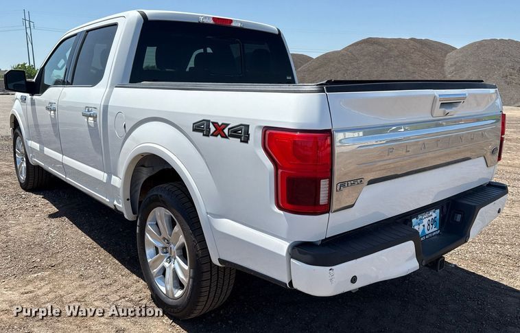 image for item EJ8807 2020 Ford F150 Platinum SuperCrew pickup truck