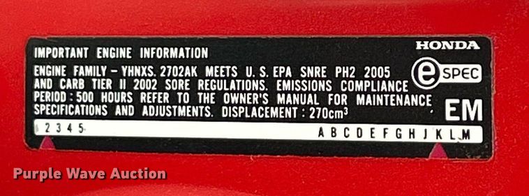 image for item EK8038 Agrimetal Collector 4420 leaf vacuum