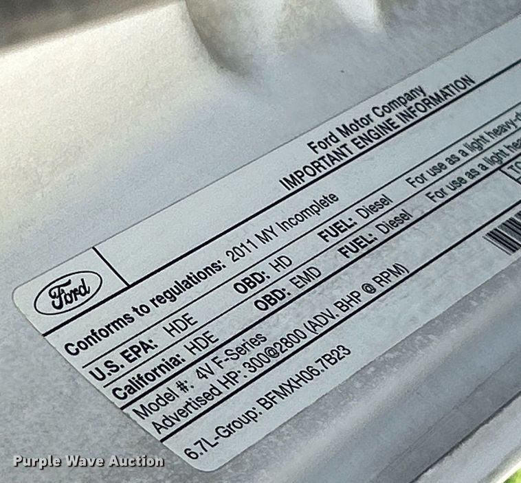 image for item EK8065 2011 Ford F550 Super Duty XLT  flatbed truck