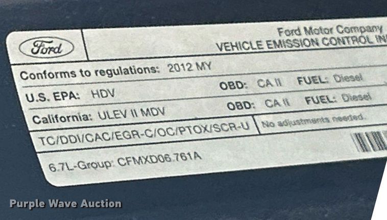 image for item EK8080 2012 Ford F250 Super Duty XL pickup truck