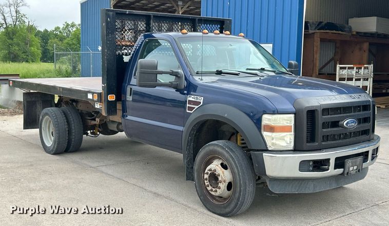 image for item EK8082 2008 Ford F450 Super Duty XL dump flatbed truck