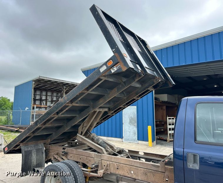 image for item EK8082 2008 Ford F450 Super Duty XL dump flatbed truck