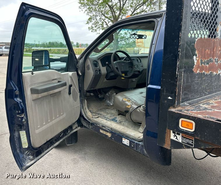 image for item EK8082 2008 Ford F450 Super Duty XL dump flatbed truck