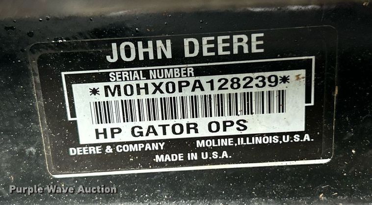 image for item EK8097 John Deere Gator 825i utility vehicle