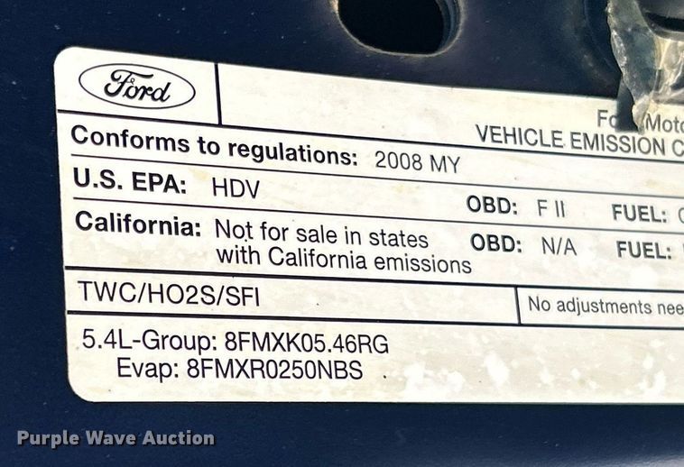 image for item EK8098 2008 Ford F250 Super Duty XL pickup truck