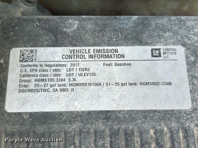 image for item EK8131 2017 Chevrolet Silverado 1500 LT Crew Cab pickup truck