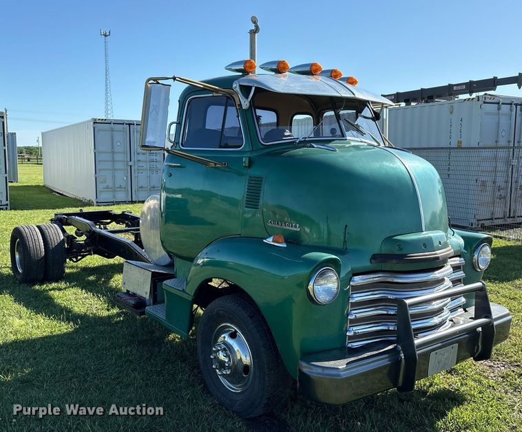 image for item EL2083 1951 Chevrolet COE 3500 truck cab and chassis
