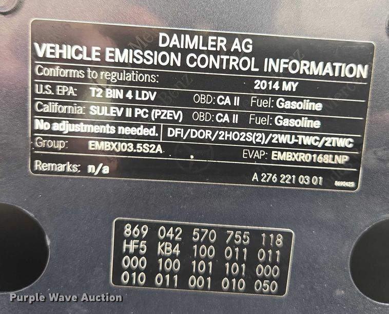 image for item EM7351 2014 Mercedes Benz E 350 