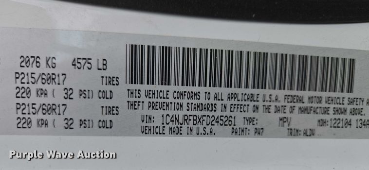 image for item EM7355 2015 Jeep Patriot SUV