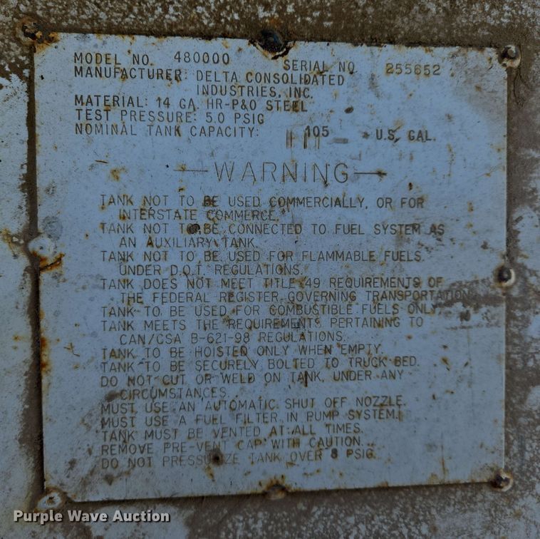 image for item EO0789 (2) fuel tanks