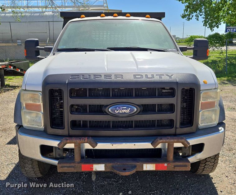 image for item EO0824 2008 Ford F550 Super Duty XL Crew Cab dump truck