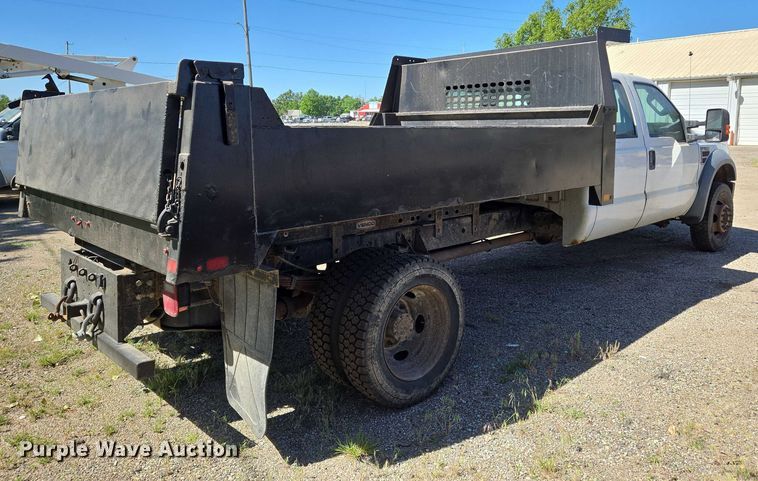 image for item EO0824 2008 Ford F550 Super Duty XL Crew Cab dump truck