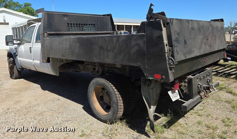 image for item EO0824 2008 Ford F550 Super Duty XL Crew Cab dump truck