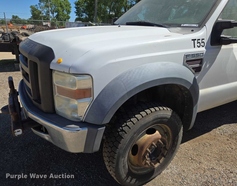 image for item EO0824 2008 Ford F550 Super Duty XL Crew Cab dump truck