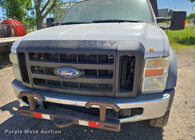 image for item EO0824 2008 Ford F550 Super Duty XL Crew Cab dump truck