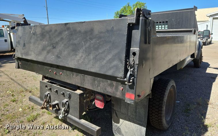image for item EO0824 2008 Ford F550 Super Duty XL Crew Cab dump truck