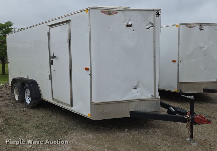 image for item EO0950 2017 H&H enclosed cargo trailer