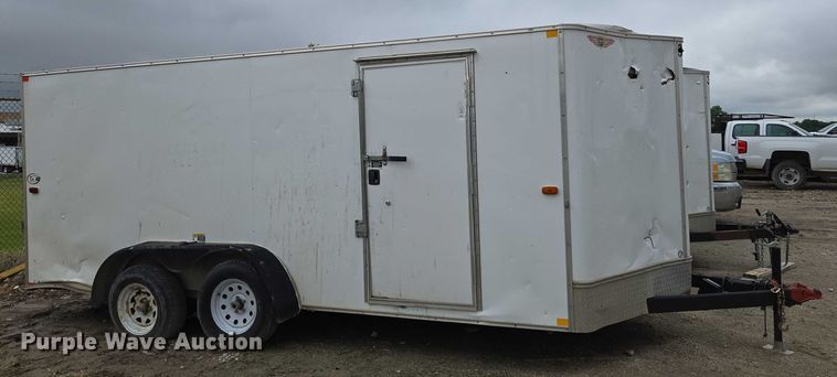 image for item EO0950 2017 H&H enclosed cargo trailer