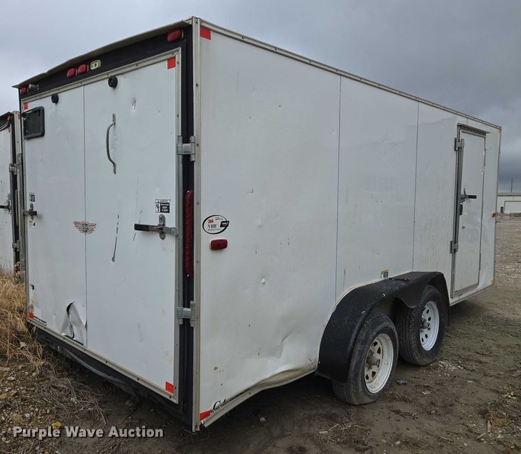 image for item EO0950 2017 H&H enclosed cargo trailer