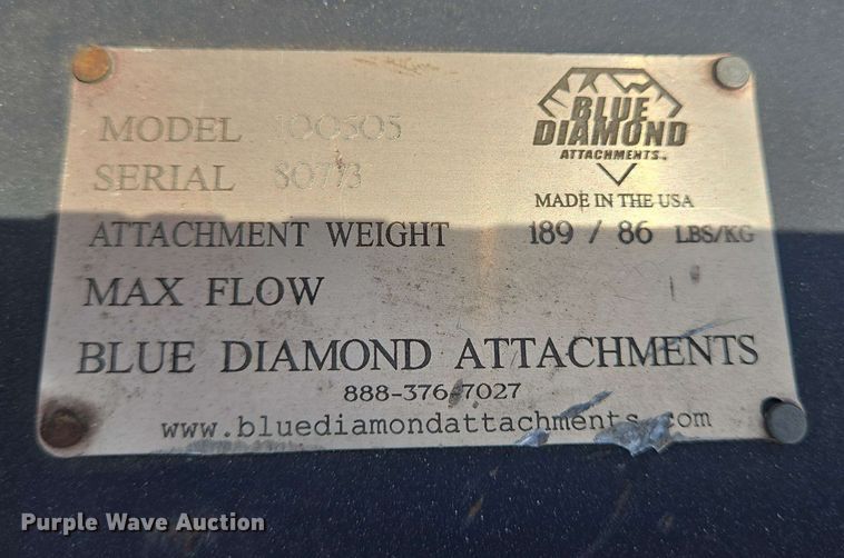 image for item EQ4013 Blue Diamond 100505 skid steer vibratory post driver
