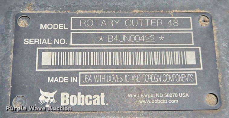 image for item EQ4022 Bobcat Rotary Cutter 48 rotary mower