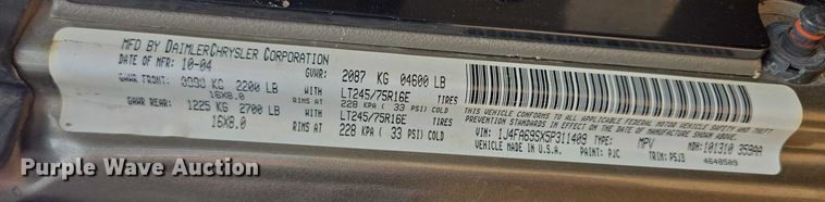 image for item ER5229 2005 Jeep Wrangler Rubicon SUV