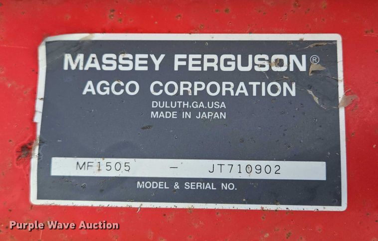 image for item ER5236 Massey Ferguson MF1505 mower deck