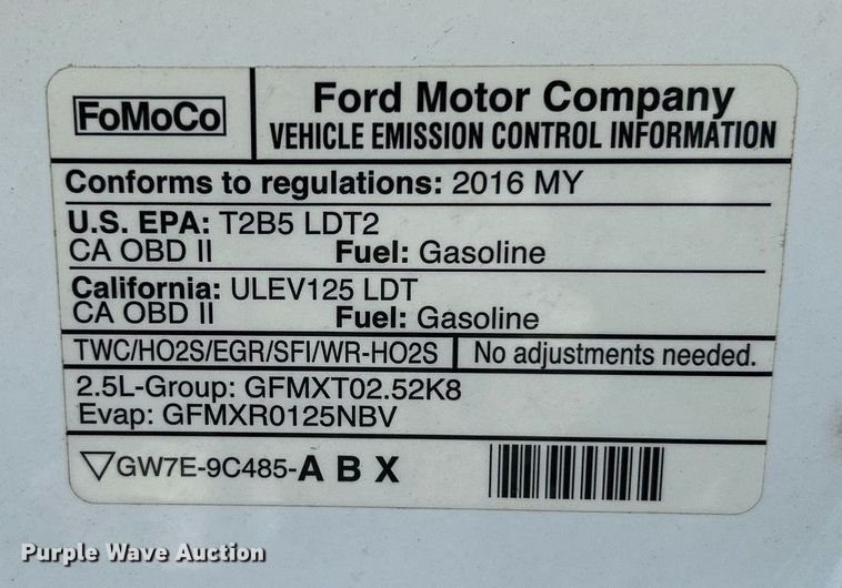 image for item EX9258 2016 Ford Transit Connect van