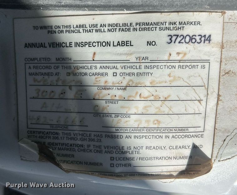 image for item EX9260 2016 Ford F350 Super Duty utility / service truck