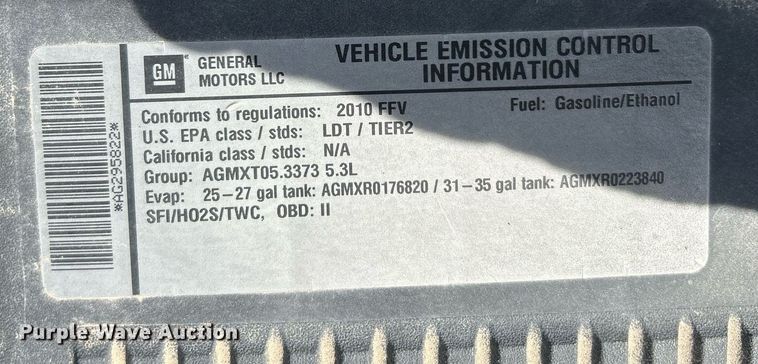 image for item EX9262 2010 Chevrolet Silverado 1500 Crew Cab pickup truck