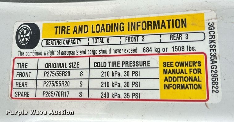 image for item EX9262 2010 Chevrolet Silverado 1500 Crew Cab pickup truck