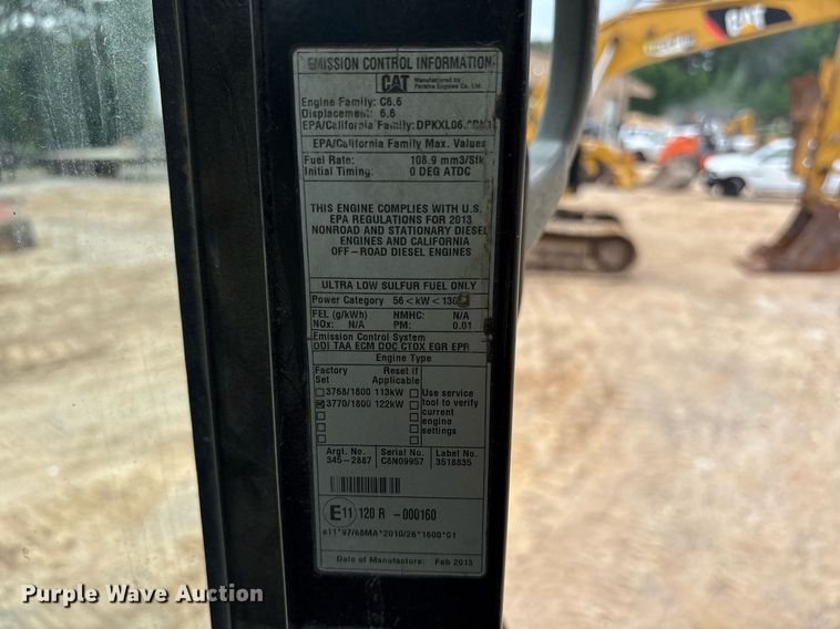 image for item DM1896 2013 Caterpillar 320E L excavator