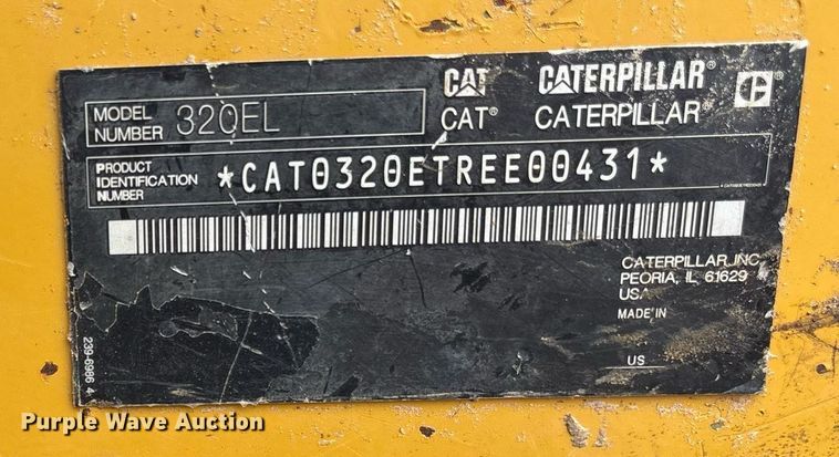 image for item DM1896 2013 Caterpillar 320E L excavator