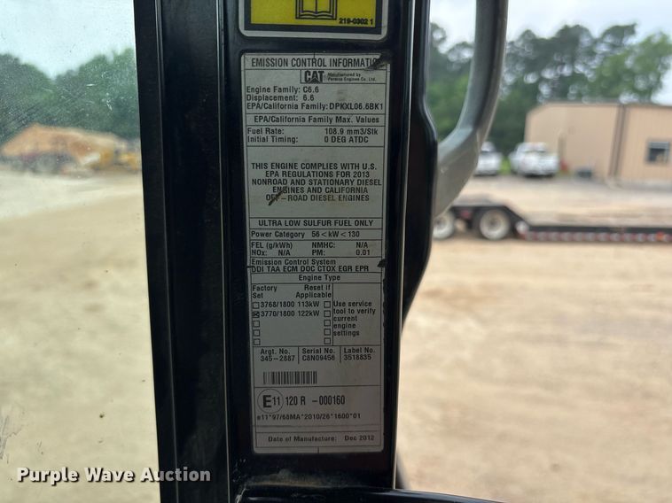 image for item DM1897 2013 Caterpillar 320E L excavator