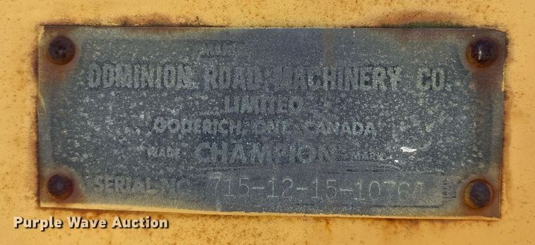 image for item DM1903 1977 Champion D-715 rigid frame motor grader