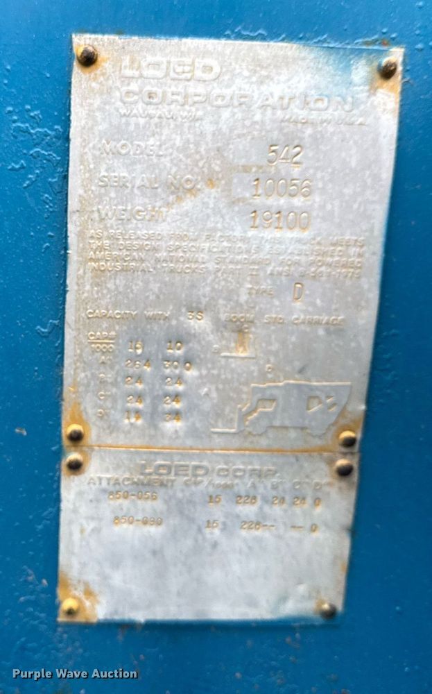 image for item DM5744 Loed 542 telehandler