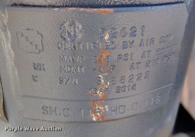 image for item DP4951 2015 Sullivan D90PKU air compressor