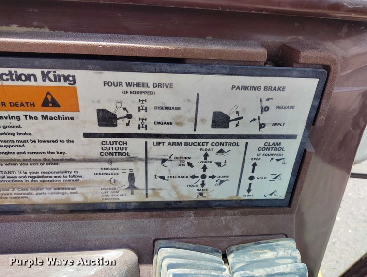 image for item DP4954 1994 Case 580 Super K backhoe