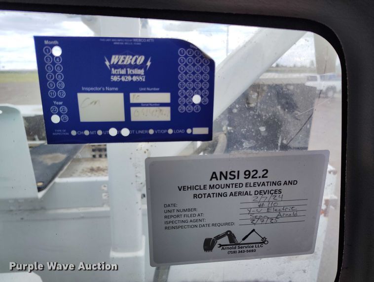 image for item DP4955 2015 Freightliner Business Class M2 digger derrick truck