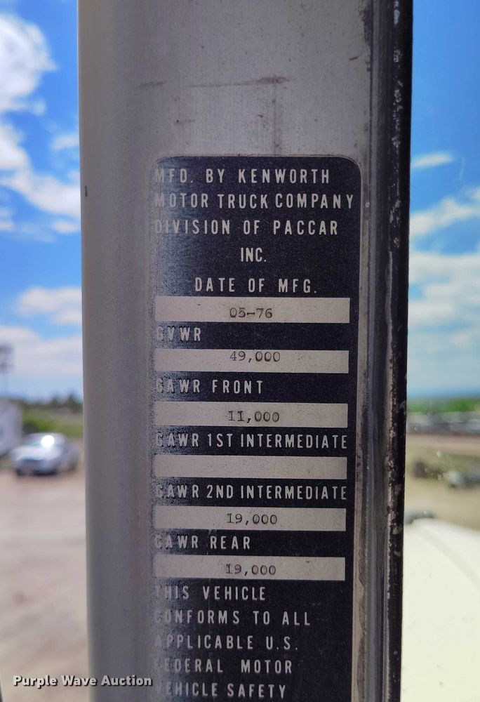 image for item DP4973 1976 Kenworth W900 semi truck