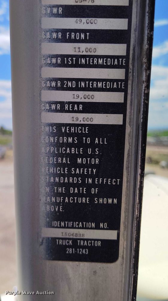 image for item DP4973 1976 Kenworth W900 semi truck