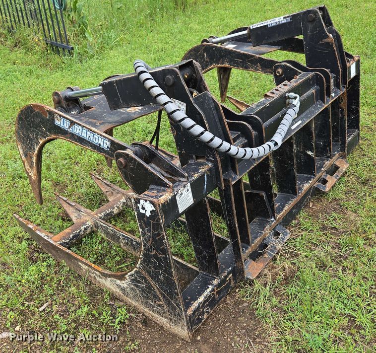 image for item DP6386 Blue Diamond 106145 skid steer rock grapple bucket